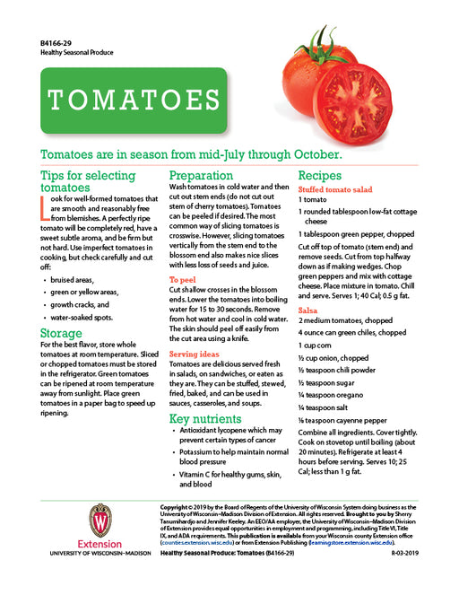 Healthy Seasonal Produce: Tomatoes